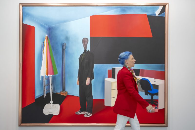 Die Grenze (2024) von Jannis Varelas an der Art Basel, am 12. Juni 2024. © KEYSTONE/Georgios Kefalas