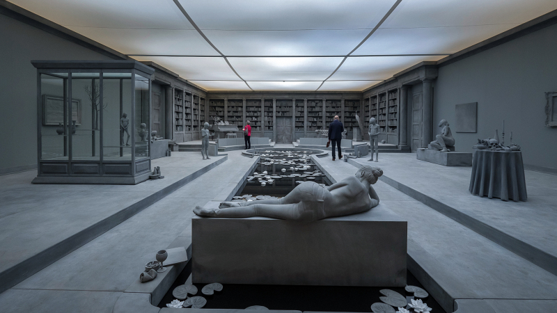 The Collector's House (2016) von Hans Op de Beeck an der Art Unlimited Basel, am 13. Juni 2016. © KEYSTONE/Georgios Kefalas