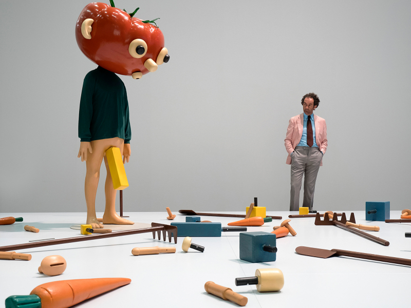 Tomato Head (1994) von Paul McCarthy an der Art Unlimited Basel, am 15. Juni 2016. © KEYSTONE/Georgios Kefalas