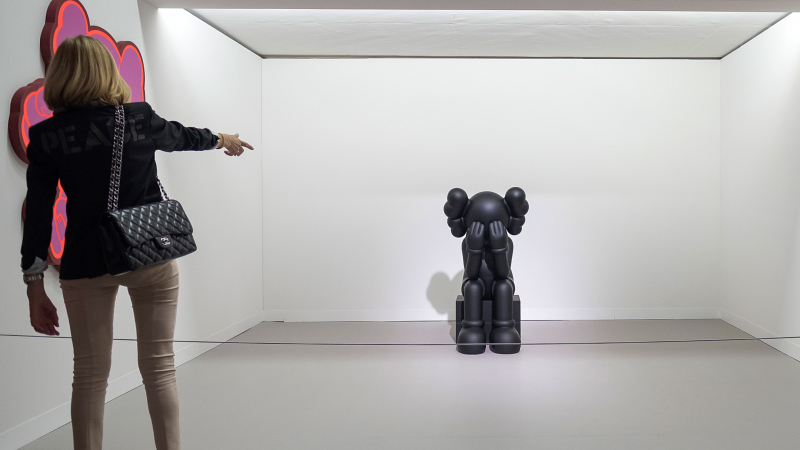 Companion (2016) von Brian Donnelly an der Art Basel, am 14. Juni 2016. © KEYSTONE/Georgios Kefalas
