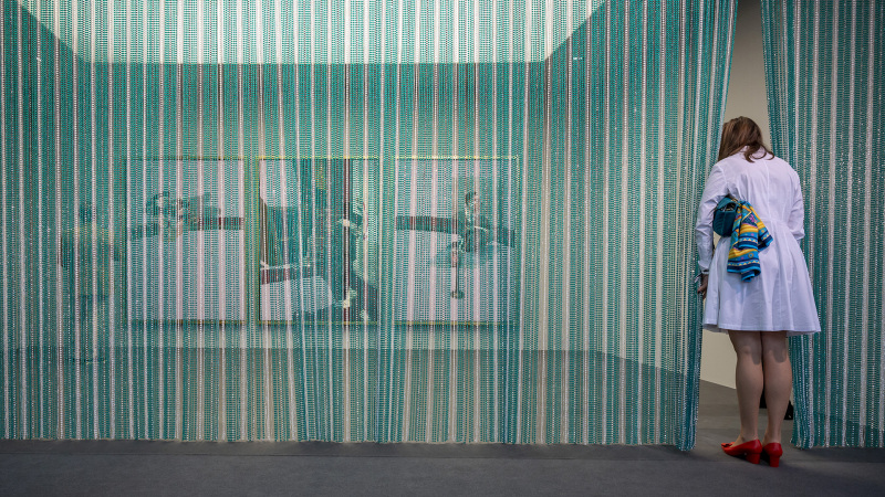 Der Stand der Fondation Beyeler an der Art Basel, am 22. September 2021. © KEYSTONE/Georgios Kefalas