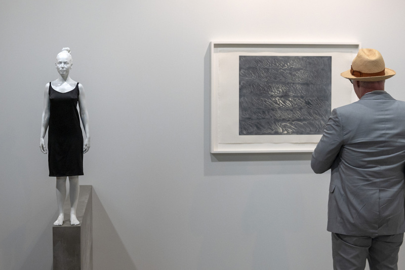 Joana and the Wall (2019) on Juliao Sarmento an der Art Basel, am 11. Juni 2019. © KEYSTONE/Georgios Kefalas