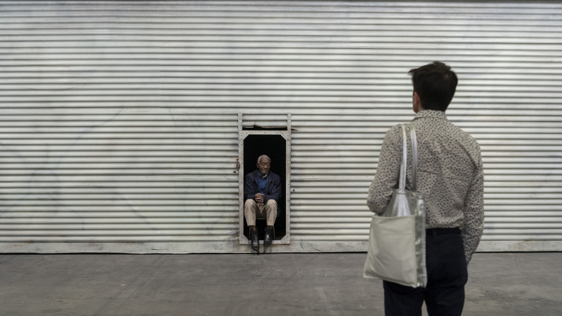 Ovoid Solitude (2019) von Sislej Xhafa mit Raul Portillo Sama an der Art Unlimited Basel, am 11. Juni 2019. © KEYSTONE/Georgios Kefalas