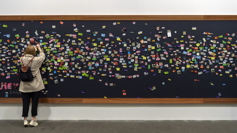 Bataille (2017) von Rivane Neuenschwander an der Art Unlimited Basel, am 11. Juni 2019. © KEYSTONE/Georgios KefalasBataille (2017) von Rivane Neuenschwander an der Art Unlimited Basel am 11. Juni 2019. © KEYSTONE/Georgios Kefalas