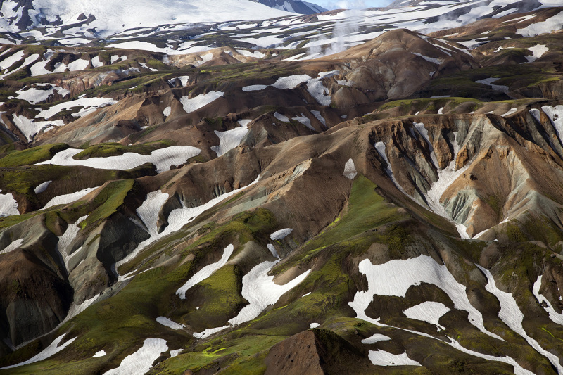 Luftaufnahme vom Gebiet Joekulgill in Island, am 28. Juni 2012. © Georgios Kefalas