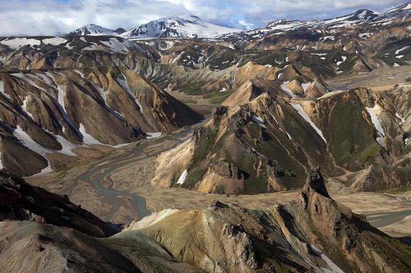 Luftaufnahme vom Gebiet Joekulgill in Island, am 28. Juni 2012. © Georgios Kefalas